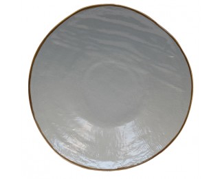 obrázek talíř šedý mělký 28 cm
