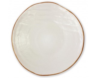 obrázek talíř bílý mělký 28 cm